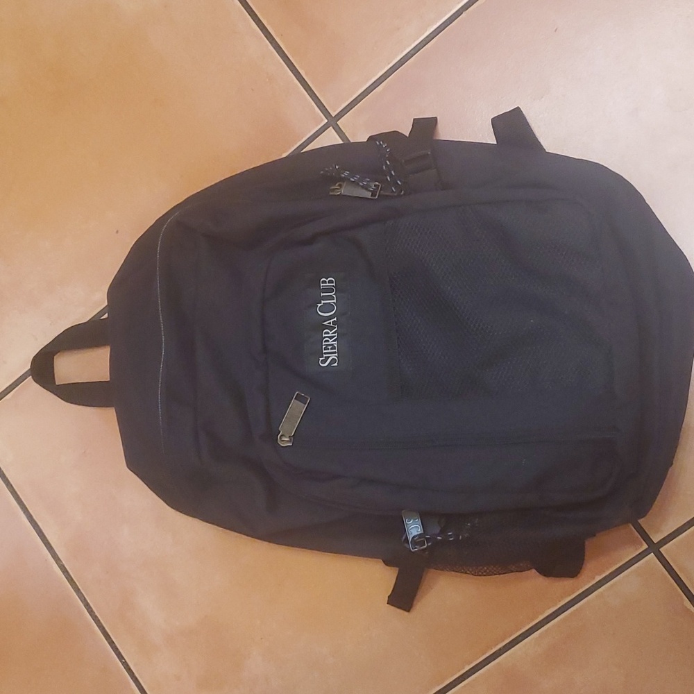 Sierra Club Black Backpack